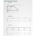 Okap przyścienny trapezowy z łapaczami tłuszczu 1000x900x450mm Asber